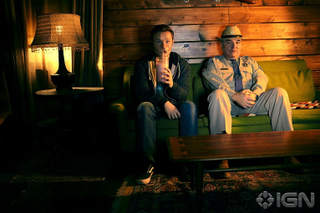 Ian Colletti and W. Earl Brown as father and son, Arseface and Sherrif Root.